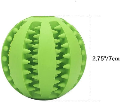 1Piece Dog Jigsaw Toys Rubber Dog Chew Food Dispenser Toys Teeth Cleaning Iq  Therapy Ball Interactive Rich Toys For Puppies Small Medium Large Dogs 